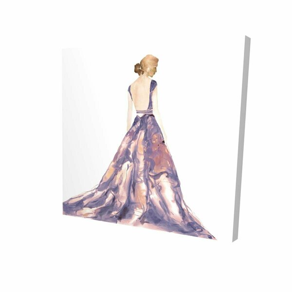 Begin Home Decor 32 x 32 in. Purple Prom Dress-Print on Canvas 2080-3232-FA32-1